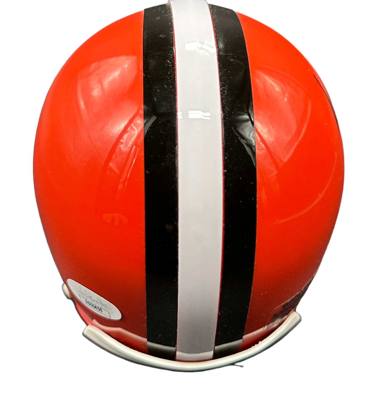 Cleveland Browns Josh Cribbs Hand Signed Autographed Throwback White Face Mask Mini Helmet with JSA COA
