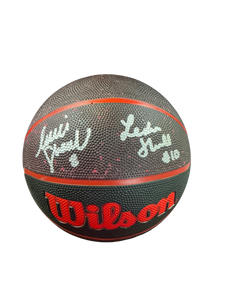 SOPHIE CUNNINGHAM LEXIE HULL SIGNED WNBA INDIANA FEVER BASKETBALL SWAU COA