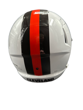 Load image into Gallery viewer, Cleveland Browns Joe Flacco Hand Signed Autographed Full Size Alternate White Replica Helmet “2023 Come Back Player Of The Year” JSA COA