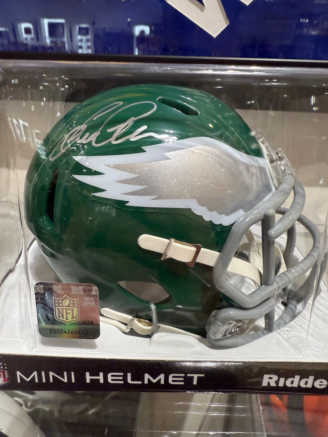 Philadelphia Eagles Eric Allen Signed Autographed Mini Helmet BAS COA