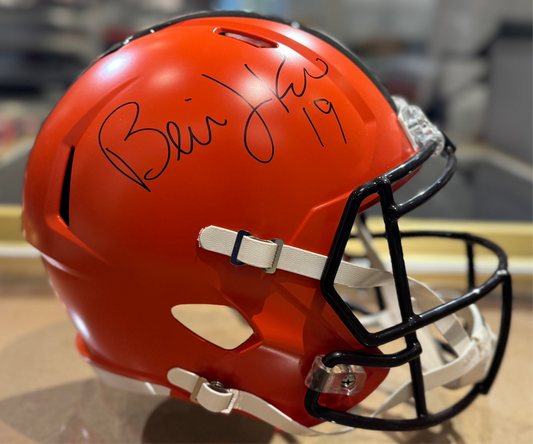 Cleveland Browns Bernie Kosar Hand Signed Autographed Full Size Replica Helmet Certified COA