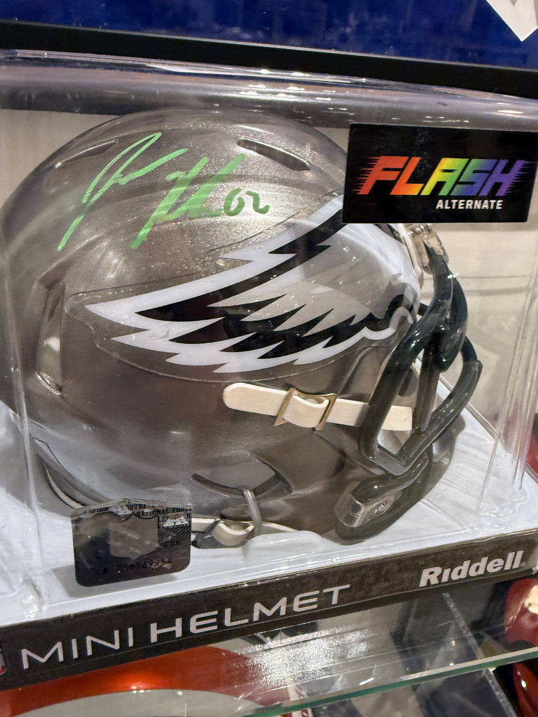 Philadelphia Eagles Jason Kelce Signed Autographed Mini Helmet COA