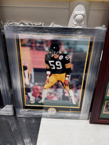 Pittsburgh Steelers Jack Ham Signed Autographed 16x20 Photo Custom Framed JSA COA