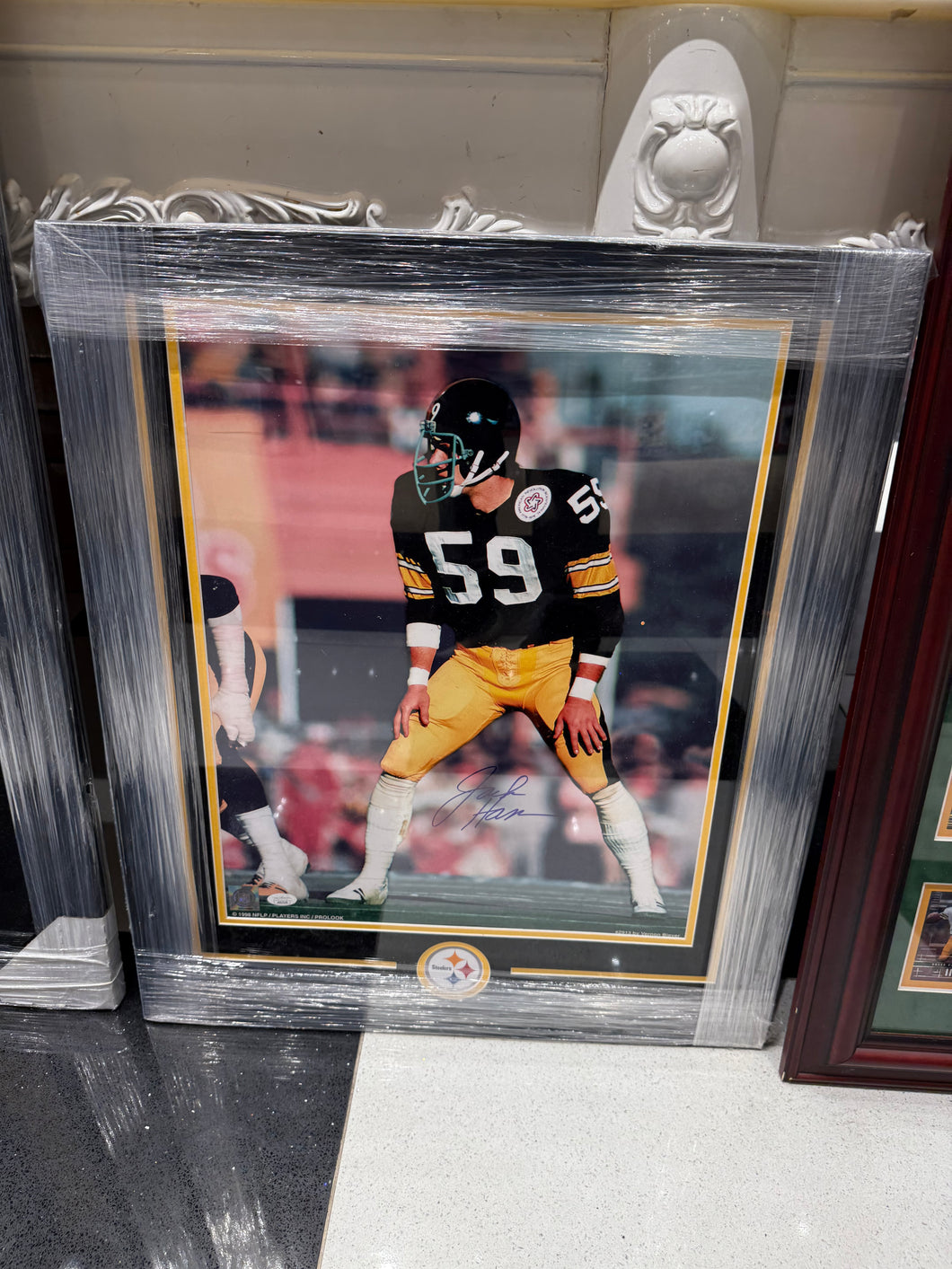 Pittsburgh Steelers Jack Ham Signed Autographed 16x20 Photo Custom Framed JSA COA