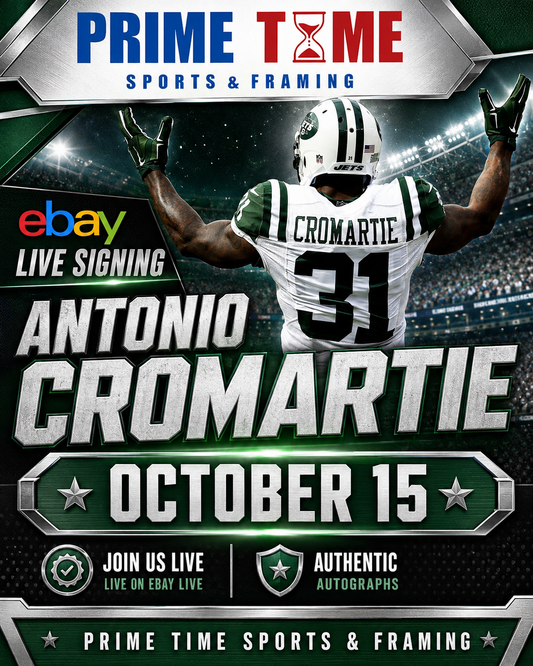 Antonio Cromartie Mail-in Ticket for Private Signing on 1 Item YOU WILL NOT MEET Antonio Cromartie