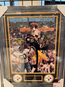Pittsburgh Steelers Rocky Blier Signed Autographed 16x20 Photo Custom Framed JSA COA