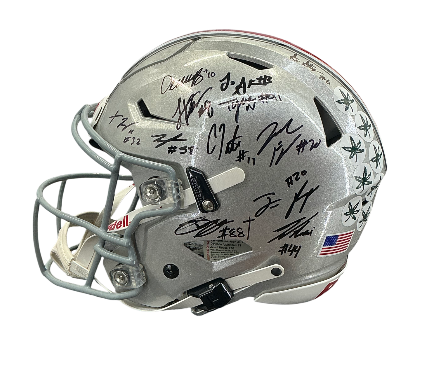 2024 The Ohio State Buckeyes National Champions Team Signed Authentic Speed Flex Full Size Helmet BAS, Swau COA