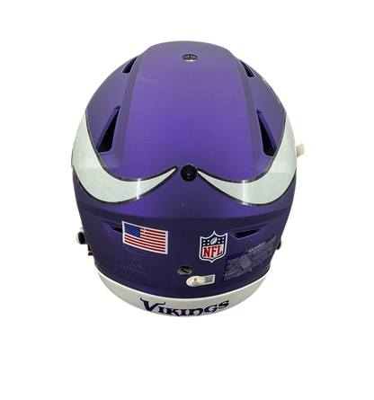 Justin Jefferson Signed Autographed Minnesota Vikings Full Size Authentic Speed Flex Helmet Beckett COA