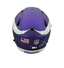 Load image into Gallery viewer, Justin Jefferson Signed Autographed Minnesota Vikings Full Size Authentic Speed Flex Helmet Beckett COA
