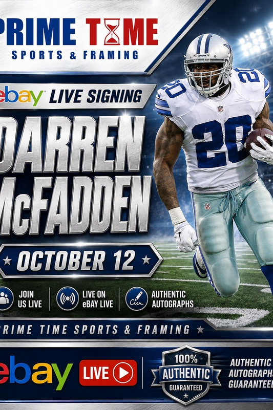 Darren McFadden Mail-in Ticket for Private Signing on 1 Item YOU WILL NOT MEET Darren McFadden