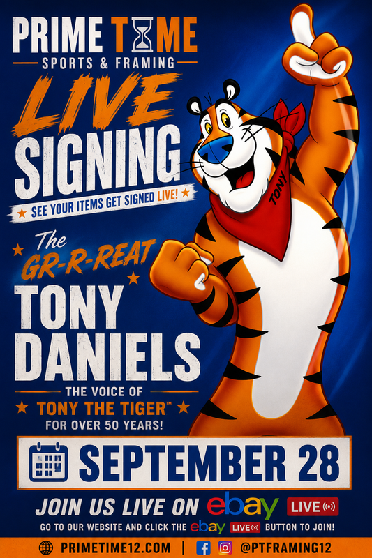 Tony Daniels ( Tony The Tiger ) Mail-in Ticket for Private Signing on 1 Item YOU WILL NOT MEET Tony Daniels