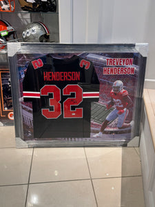 Ohio State Buckeyes Treveyon Henderson Hand Signed Autographed Jersey Custom Framed BAS COA