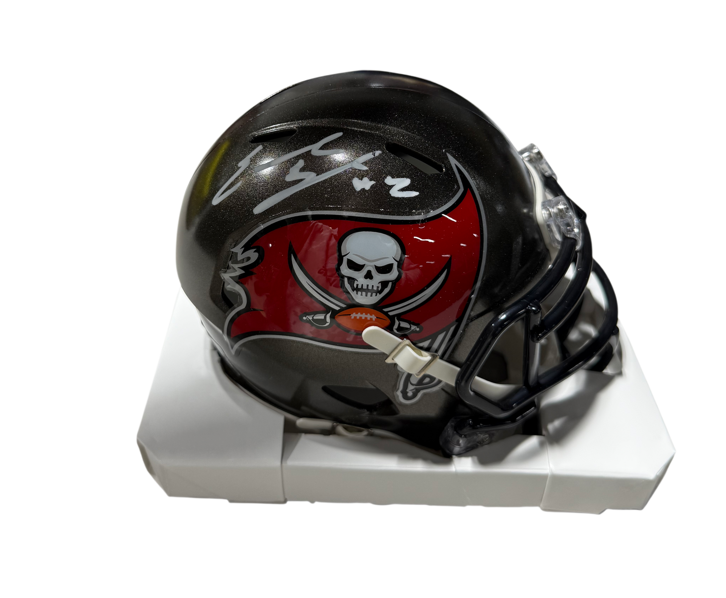 Emeka Egbuka Signed Autographed Buccaneers Mini Helmet Fanatics COA