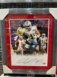 The Ohio State Buckeyes Quinshon Judkins Signed Autographed 16x20 Photo Custom Framed Swau COA