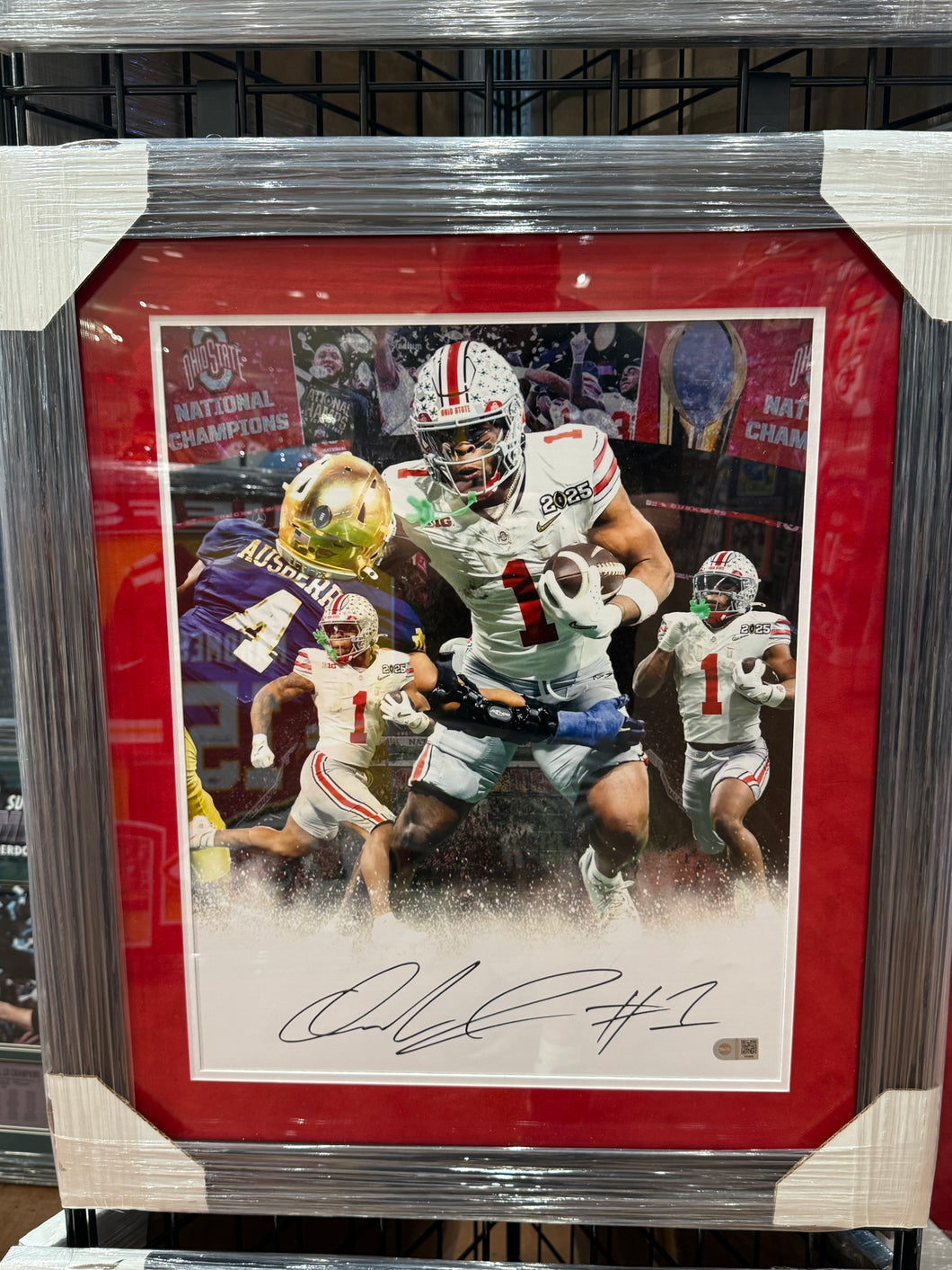 The Ohio State Buckeyes Quinshon Judkins Signed Autographed 16x20 Photo Custom Framed Swau COA