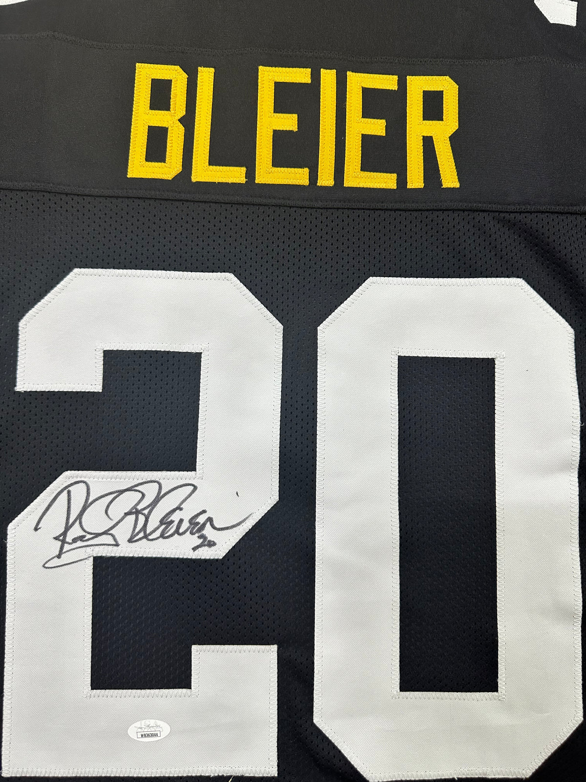 Pittsburgh Steelers Rocky Bleier Hand Signed Autographed Custom Stat Jersey JSA COA