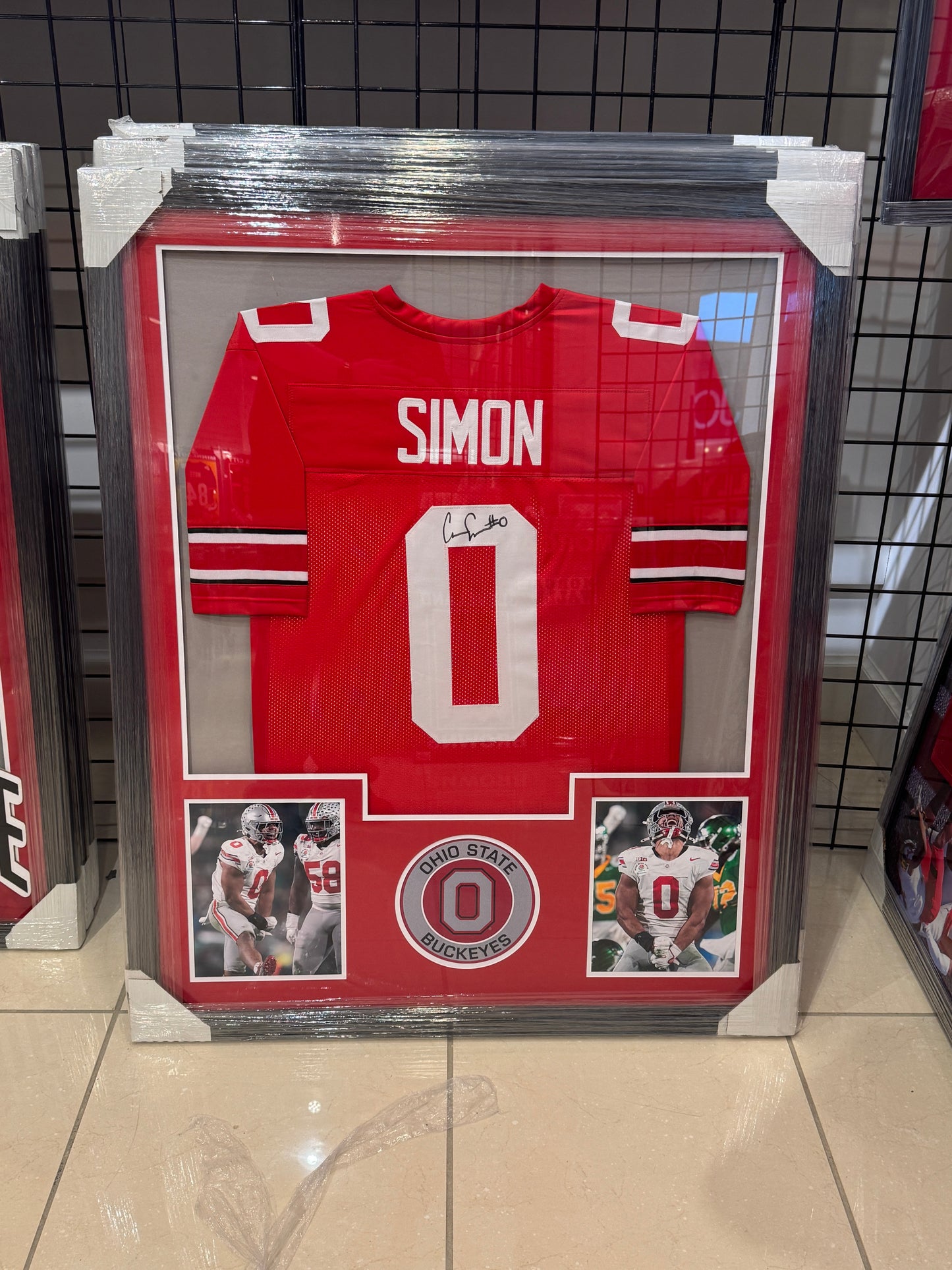 Ohio State Buckeyes Cody Simon Hand Signed Autographed Jersey Custom Framed certified coa COA