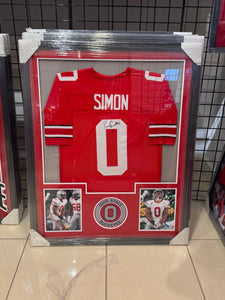 Ohio State Buckeyes Cody Simon Hand Signed Autographed Jersey Custom Framed certified coa COA