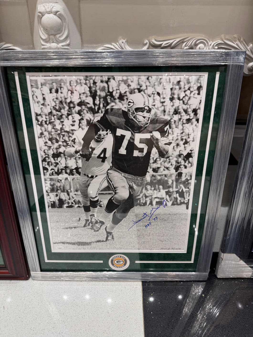 Forrest Gregg Signed Autographed 16x20 Photo Custom Framed JSA COA