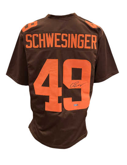 Carson Schwesinger Signed Autographed Cleveland Browns Custom Jersey Coa