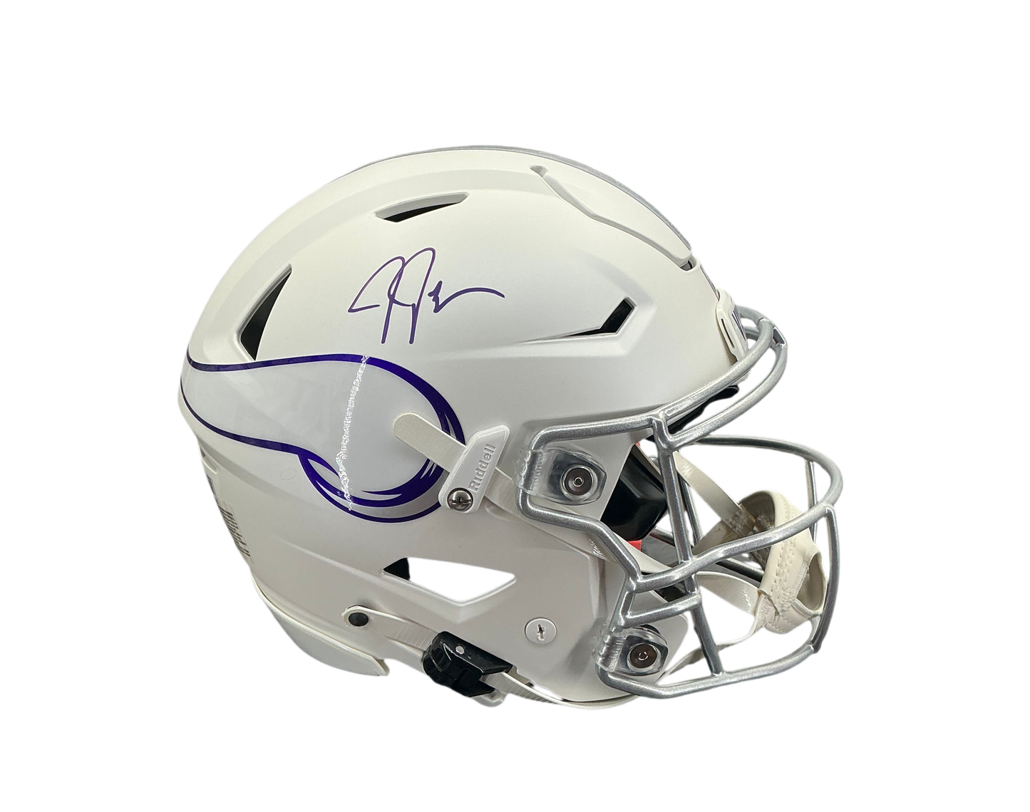 Justin Jefferson Signed Autographed Minnesota Vikings Full Size Alternate Authentic Speed Flex Helmet Beckett COA