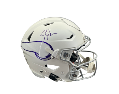 Justin Jefferson Signed Autographed Minnesota Vikings Full Size Alternate Authentic Speed Flex Helmet Beckett COA