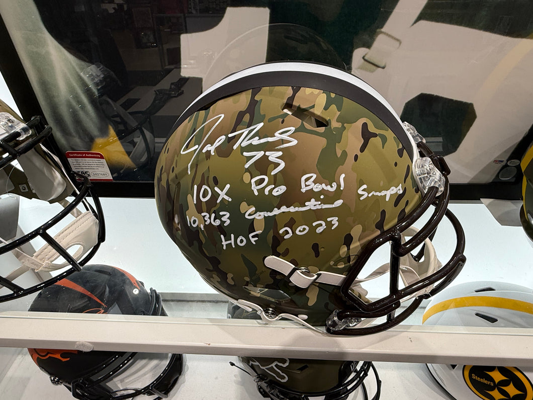Cleveland Browns Joe Thomas Signed Autographed Full Size Replica Helmet COA