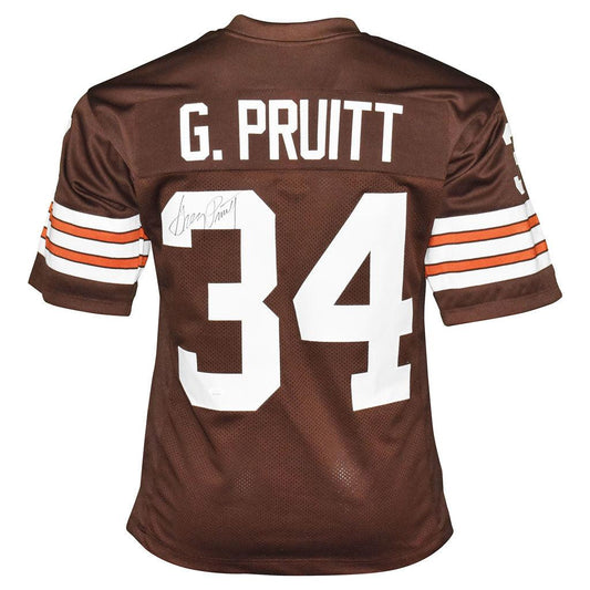 Cleveland Browns Greg Pruitt Hand Signed Autographed Custom Brown Jersey with JSA COA