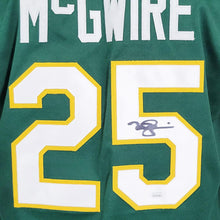 Load image into Gallery viewer, Oakland A’s Mark McGWIRE Hand Signed Autographed Custom Green Jersey JSA COA