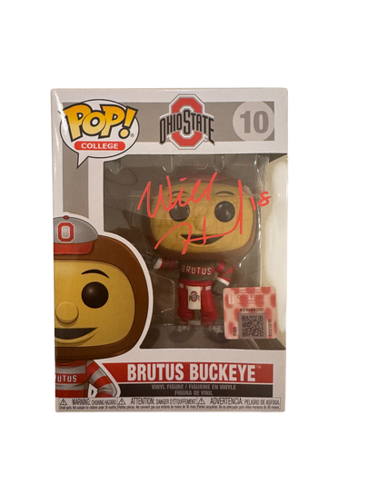Ohio State Buckeyes Will Howard Hand Signed Autographed Brutus Funko Pop Swau COA 1/1