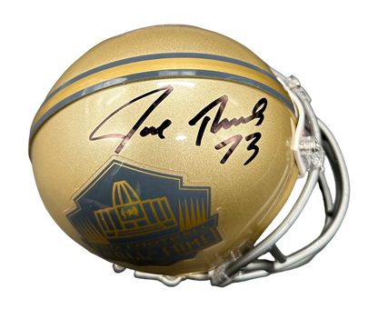 Cleveland Browns Joe Thomas Hand Signed Autographed Hall of Fame Mini Helmet with JSA COA