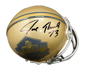 Cleveland Browns Joe Thomas Hand Signed Autographed Hall Of Fame Mini Helmet JSA COA