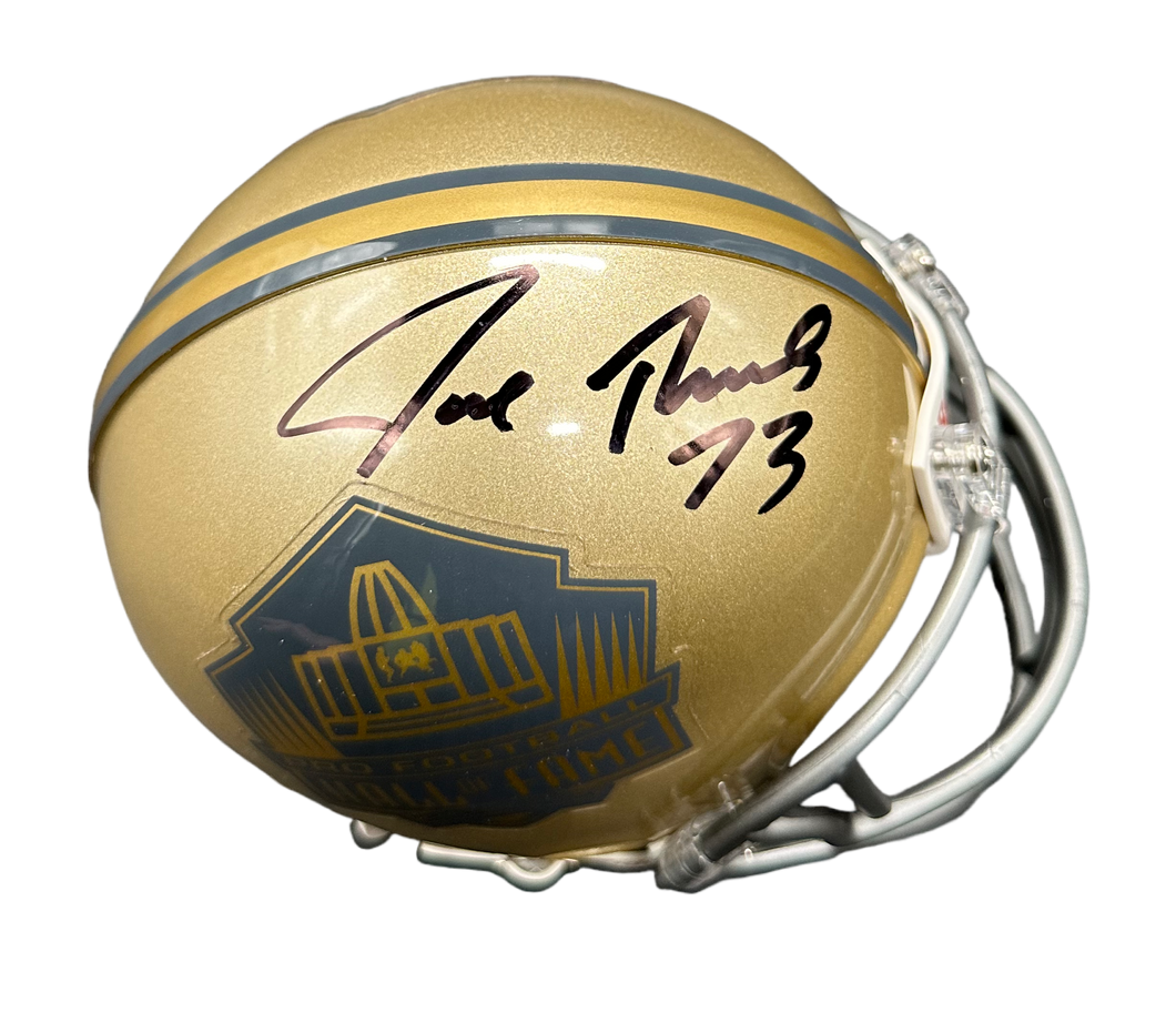 Cleveland Browns Joe Thomas Hand Signed Autographed Hall Of Fame Mini Helmet JSA COA