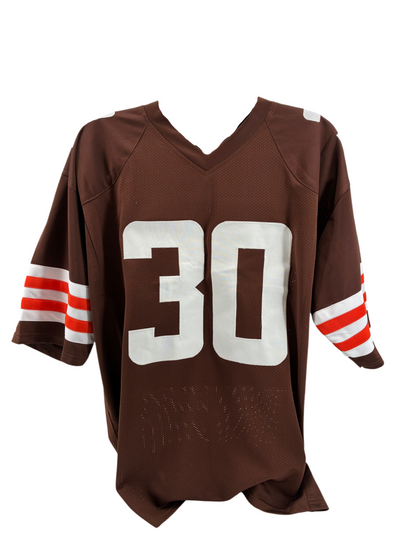 Devin Bush Signed Autographed Browns Custom Jersey Prime Time Witness