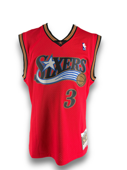 Allen Iverson Signed Autographed Inscribed 76ers M&N Jersey 1/3 Beckett COA