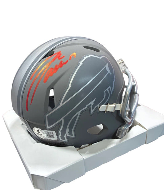 Josh Allen Under Wraps signed mini helmet Fanatics Beckett Authenticated