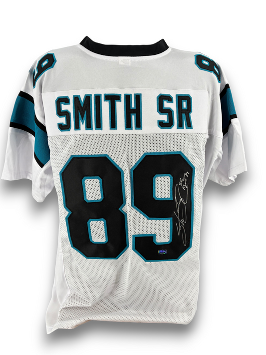 Steve Smith Sr. Signed Autographed Carolina Custom White Jersey Radtke Sports