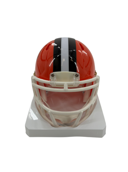 Alex Wright Signed Autographed Browns Mini Helmet Prime Time Witness