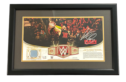 Kevin Owens Signed Autographed WWE 10x18 Golden Moments 82 of 99 Fanatics