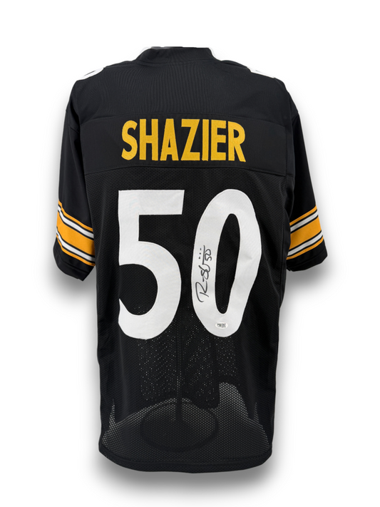 Ryan Shazier Signed Autographed Steelers Custom Black Jersey Prime Time Witness