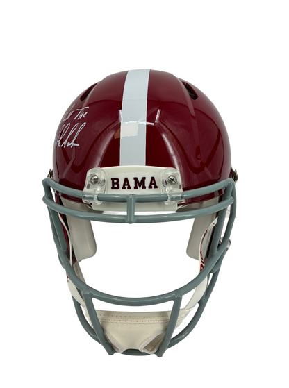 Nick Saban Signed Autographed Inscribed Roll Tide Riddell Helmet BAS COA
