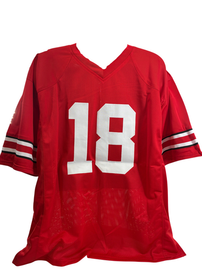 Will Howard Signed Autographed Buckeyes Custom Jersey PROVA COA