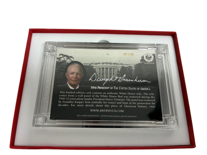 Dwight D. Eisenhower White House Relic Card POTUS