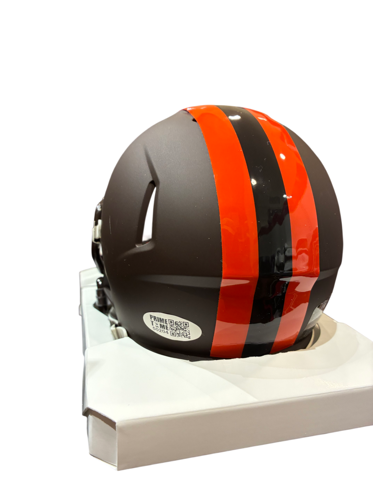 Harold Fannin Jr Signed Autographed Browns Alt Mini Helmet Prime Time Witness
