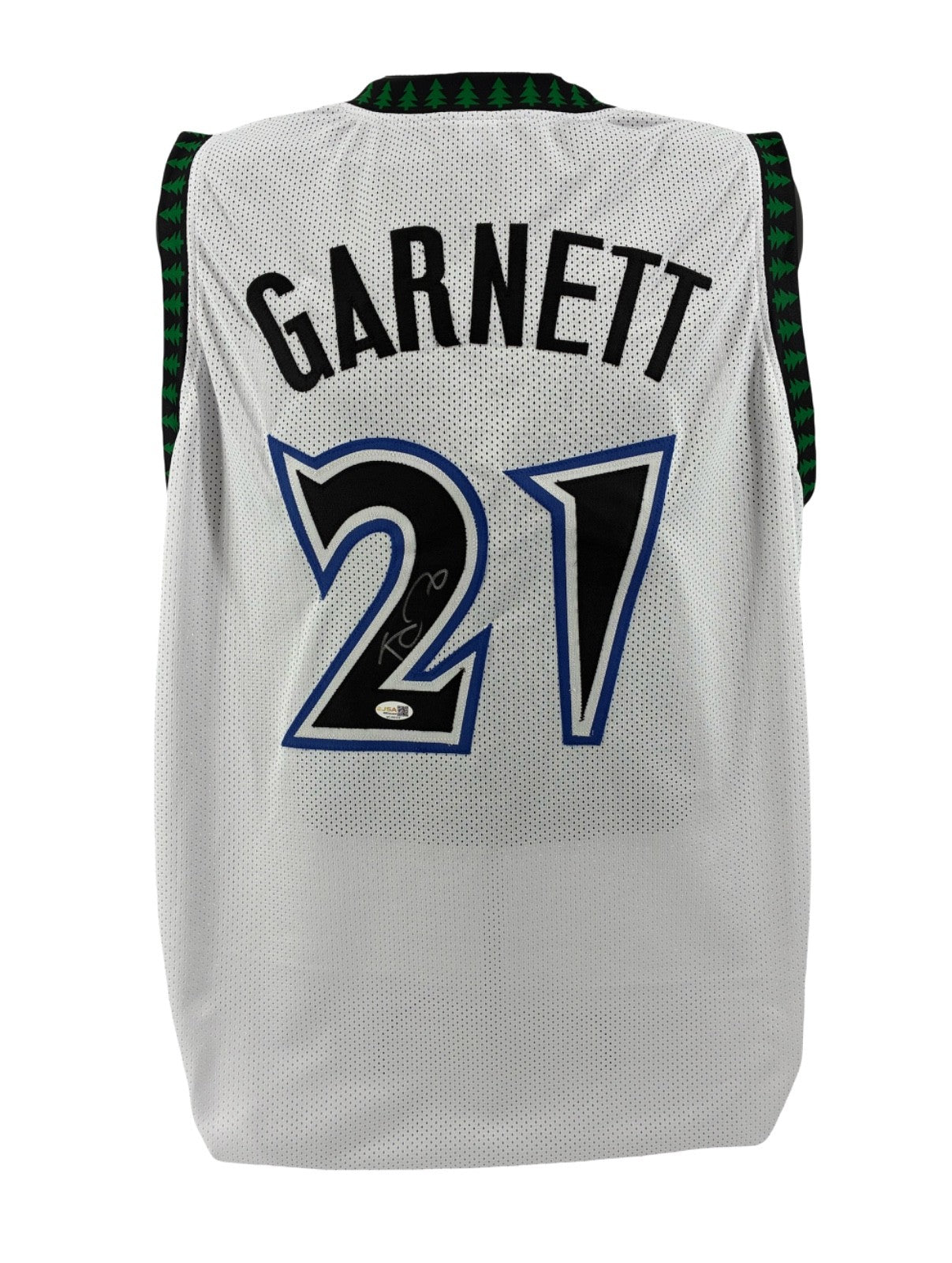 Kevin Garnett Signed Autographed Timberwolves Custom Jersey JSA COA