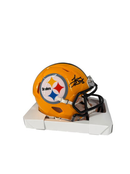 Le'Veon Bell Signed Autographed Steelers Yellow Mini Helmet Prime Time Witness