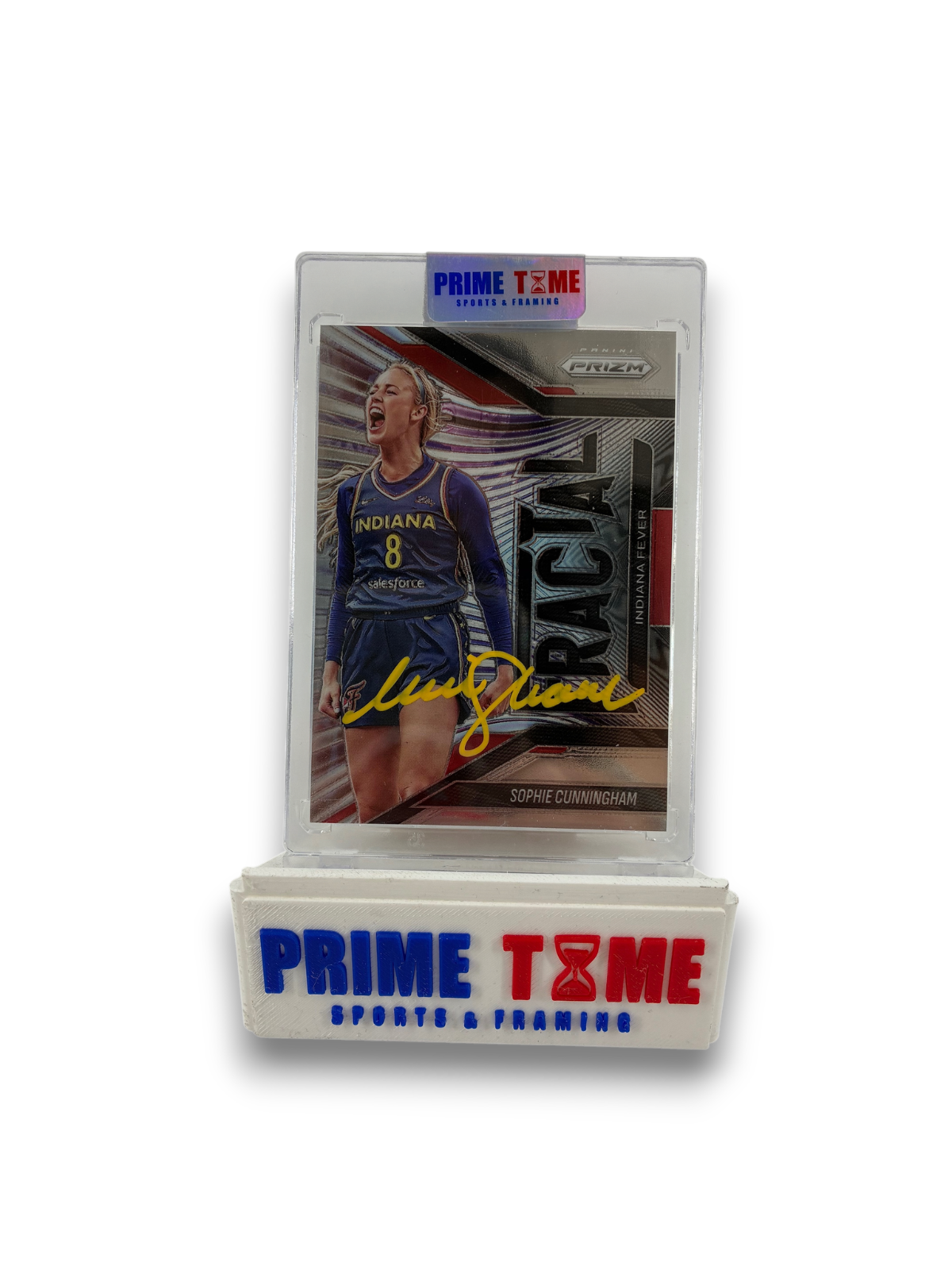 Sophie Cunningham Signed Autographed Fractal 2025 Panini WNBA Prizm SWAU COA