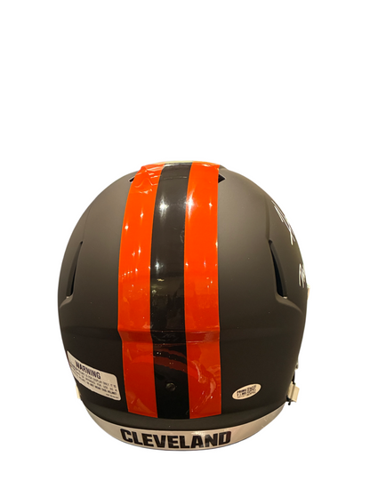 Harold Fannin Jr. Signed Autographed Browns Speed Replica Helmet Prime Time COA