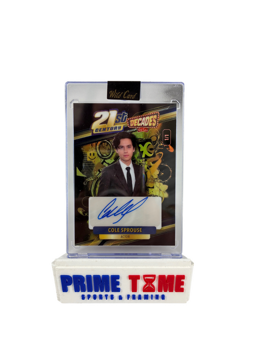 Cole Sprouse Signed Autographed 21st Century Decades Wild Card  1/1