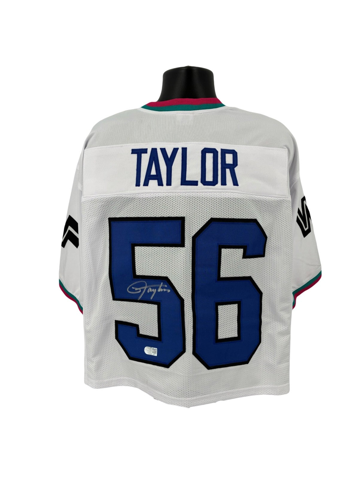 Lawrence Taylor Signed WWF WrestleMania Custom Jersey SWAU COA